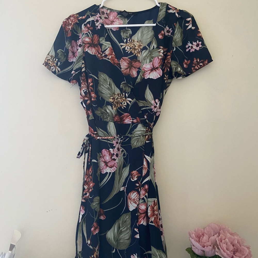 Floral wrap dress